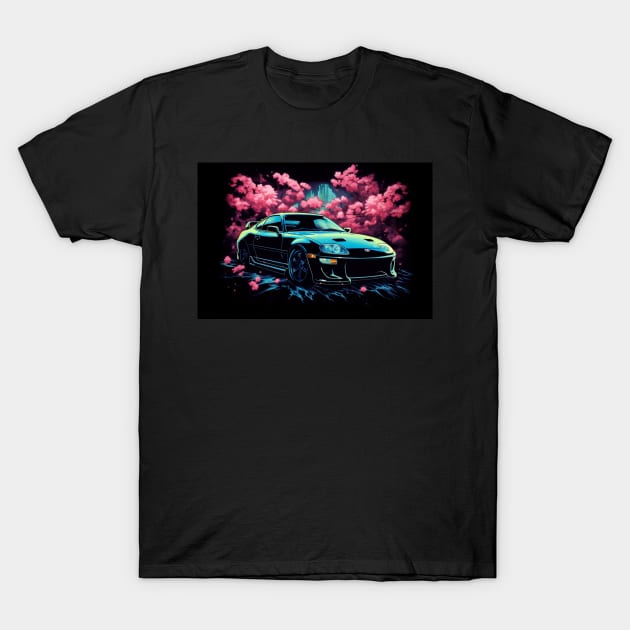 Toyota Supra Cherry Blossom T-Shirt by Speed Culture Apparel